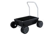 Ulkoleikit - Plasto Baby walker silent wheels. Black - 1068000SVA