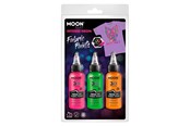 Luovat leikit - Haza Witbaard Textile paint Neon 3x30ml - Orange Green Pink - M38583