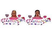 Nuket & tarvikkeet - Happy Friend Make Up & Hairstyling Head B/O 2ass. - 504401