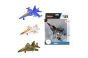 Leluautot - Toi-Toys Metal Pull-back Fighter Plane - 21855Z