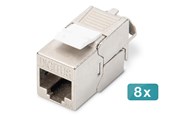 Lisätarvikkeet - DIGITUS CAT 6A Keystone Module (8-Pack) - DN-93615-8