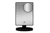 Sisustus - Gillian Jones Makeup Mirror with LED Light Touch Function and GWP Suction Cup Mirror - Black - 10263-00
