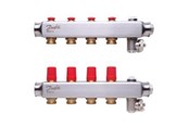 Lattialämmitys - Danfoss floor heating manifold 4+4 SSM - 088U0804