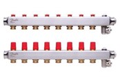Lattialämmitys - Danfoss floor heating manifold 8+8 SSM - 088U0808