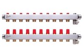 Lattialämmitys - Danfoss floor heating manifold 10+10 SSM - 088U0810