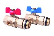 Lattialämmitys - Danfoss ball valve set 1" - 088U0822