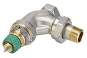 Lämpöpatterit ja venttiilit - Danfoss RA-DV 10 dynamic radiator valve angled 3/8" - 013G7711