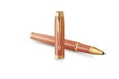 Kirjoitus- ja piirustustarvikkeet - Parker IM Writing Rituals Rollerball Uplifting Orange Finish with Gradient & Gold Trims Fine Point Black Ink Gift Box - 2203901