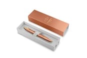 Kirjoitus- ja piirustustarvikkeet - Parker IM Writing Rituals Ballpoint Uplifting Orange Finish with Gradient & Gold Trims Medium Point Blue Ink Gift Box - 2203902