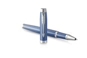 Kirjoitus- ja piirustustarvikkeet - Parker IM Writing Rituals Rollerball Peaceful Blue Finish with Gradient & Chrome Trims Fine Point Black Ink Gift Box - 2203905
