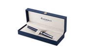 Kirjoitus- ja piirustustarvikkeet - Waterman Hemisphere Rollerball pen Blue Lacquer with Palladium trim Fine tip Black Ink Gift Box - 2214205