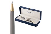 Kirjoitus- ja piirustustarvikkeet - Waterman Hémisphère Ballpoint Pen | Stone Grey (The Understated Edit Collection) | Medium Point with Blue Ink | Gift Box - 2217946