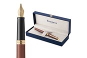 Kirjoitus- ja piirustustarvikkeet - Waterman Hémisphère Fountain Pen | Copper Red (The Understated Edit Collection) | Medium Nib with Blue Ink | Gift Box - 2217948