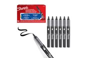 Kirjoitus- ja piirustustarvikkeet - Sharpie Creative Marker Acrylic Paint Pens | Brush Tip Water-Based Paint Markers | Black | 6 Count - 2218069