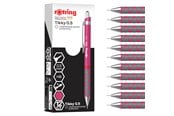 Kirjoitus- ja piirustustarvikkeet - Rotring Tikky Mechanical Pencil | HB Lead 0.5 mm | Magenta (pink) Barrel | Lightweight with Rubberised Grip | 12 Count - 2214580