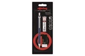 Kirjoitus- ja piirustustarvikkeet - Rotring Tikky Retro Mechanical Pencil & Eraser Set | 2B lead 0.5 mm | Blue Barrel - 2221253