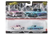 Leluautot - Hot Wheels Premium Car Culture 1975 Datsun Sunny Truck (B120) & Custom '93 Nissan Hardbody (D21) - HRR78