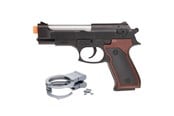 Rooliasut - Toi-Toys Police Gun Light and Sound with Handcuffs - 14148A