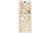 Harrastustarvikkeet - Creativ Company - Stickers Gold Stars 1 Sheet - 29152
