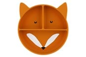 Vauva- ja taaperolelut - Trixie Baby Silicone Plate with Compartments and Suction Cup - Mr. Fox - 96-445