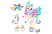 Vauva- ja taaperolelut - Toi-Toys Little Stars Foam Floor Puzzle Unicorn 36 pcs. - 72487B