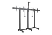 Seinäkiinnitys, AV-kiinnikkeet & AV-kalusteet - Multibrackets M Pro Series cart - single side - for 2 flat panels - side-by-side - black - Max 100 kg - recommended for 75"-90" - 7350105216206