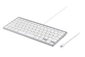 Näppäimistöt - Deltaco USB-C Keyboard for iOS/MacOS - Näppäimistö - ilman numeronäppäimiä - Pohjoismainen - Hopea - TB-126-C