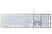 Näppäimistöt - Deltaco Aluminium Keyboard - Näppäimistö - Pohjoismainen - Hopea - TB-904