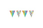 Lelut - Folat BV - Bunting Rainbow Happy Birthday 6mtr. - 65827