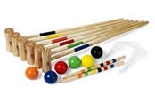 Pihapelit - Croquet Family Pine wood 6-players - 541-300