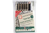 Kirjoitus- ja piirustustarvikkeet - Sakura Zentangle Toolset 12 pcs. - Z12PTGB
