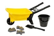 Ulkoleikit - Plasto Wheelbarrow set yellow - 1314000