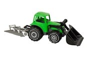 Ulkoleikit - Plasto  Tractor with frontloader and plough 52 cm - 1698000GRB