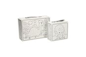 Luovat leikit - Wins Holland - Color your own Dino Suitcases set of 2 - D276