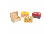 Askartelu- ja taidetarvikkeet - Colorations - Decorate your own Wooden Treasure Chest Set of 12 - CHLOKBOX