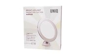 Meikkipeilit - UNIQ Round Mirror with LED Light and suction cup x10 magnification - 4836