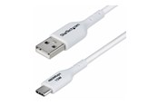 USB kaapelit - StarTech.com 2m (6.6ft) White USB-A to USB-C Charging Cable/Cord M/M - USB-C cable - USB to 24 pin USB-C - 2 m - USB2AC2MNCWHE