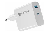 Puhelin - Adapterit & Laturit - Natec Ribera power adapter - GaN - USB 24 pin USB-C - 45 Watt - NUC-2142