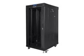 Räkit - Rack - Lanberg FF01 series - rack - 600 x 800 flat pack with glass door LCD - 22U - FF01-6822-12BL