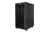 Räkit - Rack - Lanberg FF01 series - rack - 800 x 800 flat pack with glass door LCD - 22U - FF01-8822-12BL