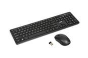 Näppäimistöt - iBOX Workstation Pro Kit - Näppäimistö ja Hiirisetti - Pohjoismainen - Musta - IKM5010W