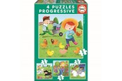 Palapelit - Educa 6-9-12-16 Farm Animals - 80-17145