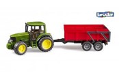 Leluautot - Bruder  John Deere 6920 tractor with tipping trailer toy - BR2057