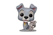 Fanituotteet - Funko! - Pop! Disney: Lady and the Tramp - Tramp with Puppy 10cm - Figuuri - 83569