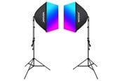 Muut  - Neewer Kit NK800 - Two Softboxes RGB Bulbs 24W (2700-6500K) Tripods Barndoors - B0CF55TW5J