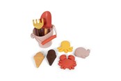 Vauva- ja taaperolelut - Filibabba Silicone beach set - Peach Mix - FI-03560
