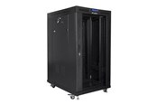 Räkit - Rack - Lanberg FF01 series - rack - 800 x 1000 flat pack with glass door LCD - 22U - FF01-8022-12BL
