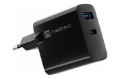Puhelin - Adapterit & Laturit - Natec Ribera power adapter - GaN - USB 24 pin USB-C - 45 Watt - NUC-2143