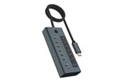 USB hub - ICY BOX IB-HUB1457-C31 USB hub - 7 porttia - Harmaa - IB-HUB1457-C31