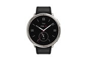 Älykellot, Urheilukellot & Aktiivisuusrannekkeet - Amazfit Active 2 Round NFC 44mm - Black Leather - W2433EU1N
